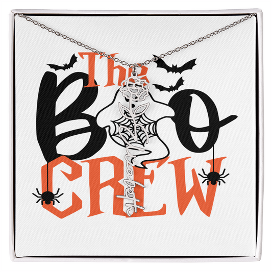 Handcrafted Flower Name Necklace for Her